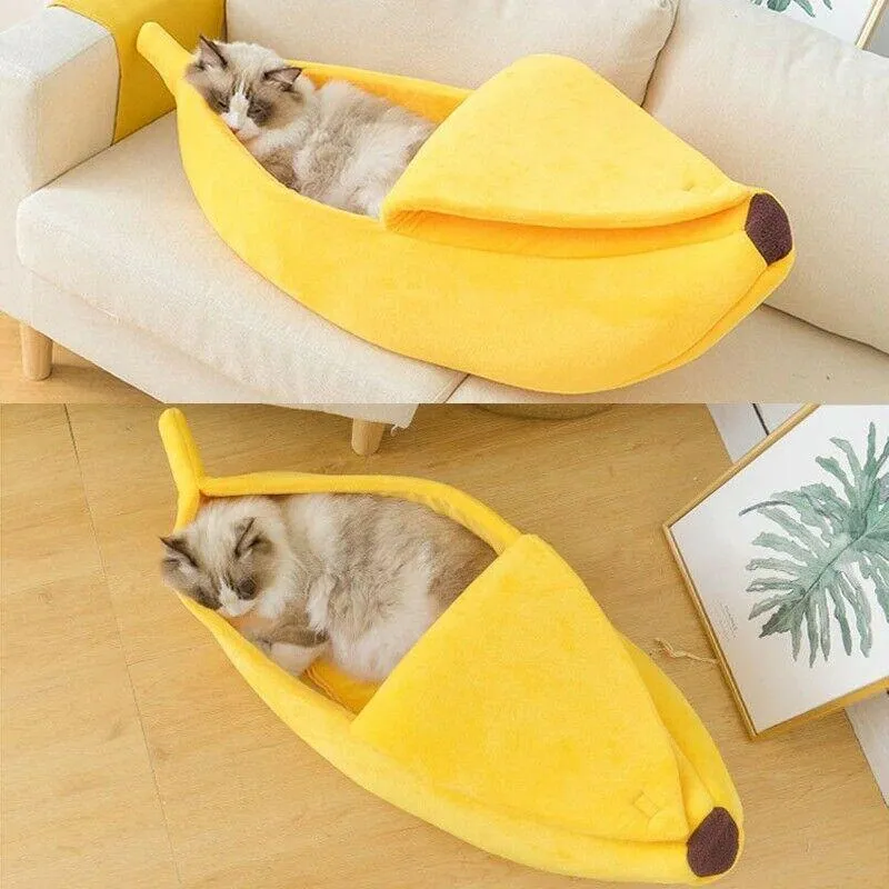 Pet Banana Calming Bed