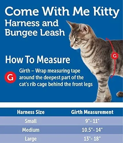 PetSafe Come with Me Kitty Dusty Rose & Burgundy Harness and Bungee Leash for Cats