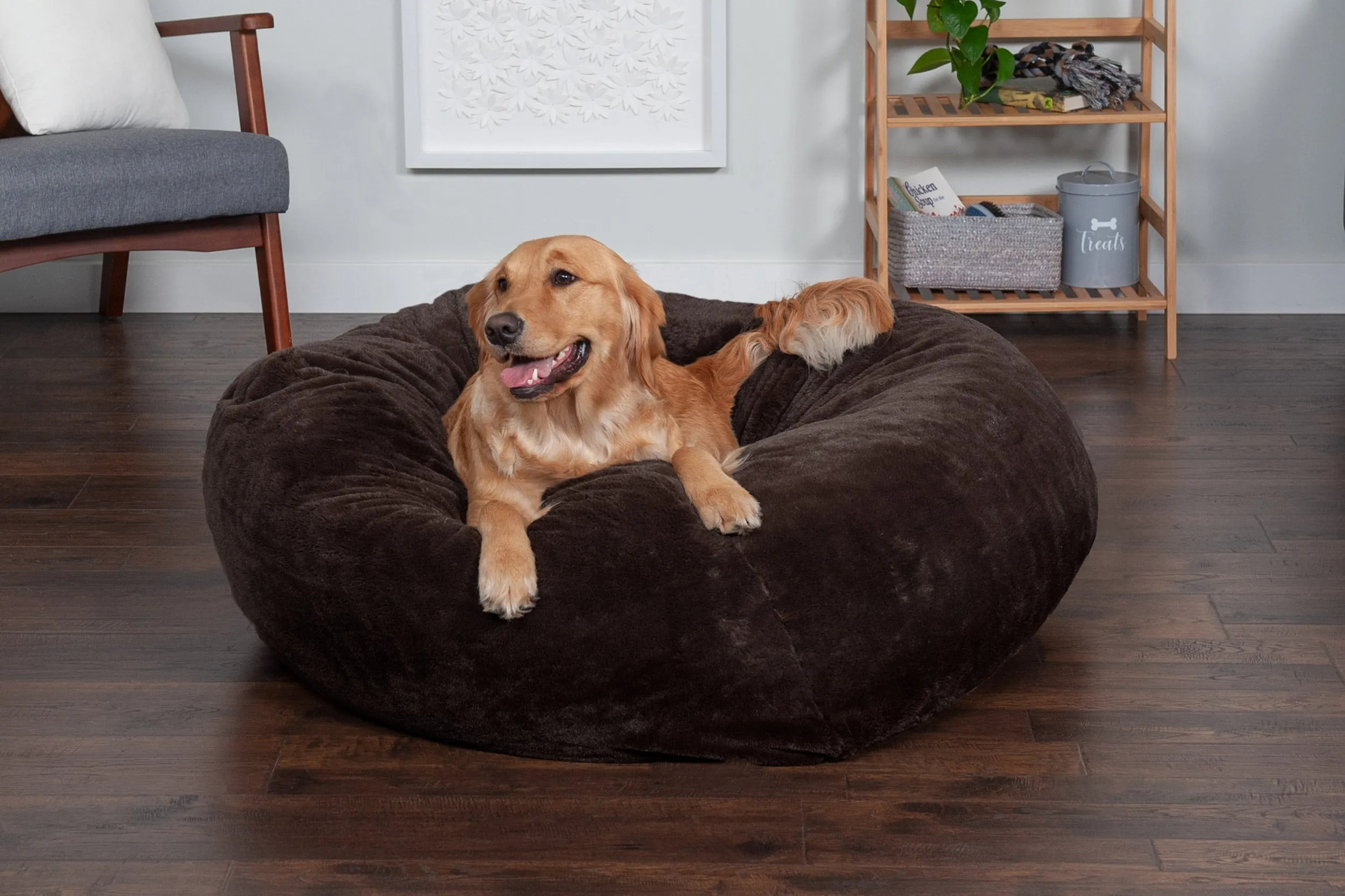 Plush Ball Dog Bed