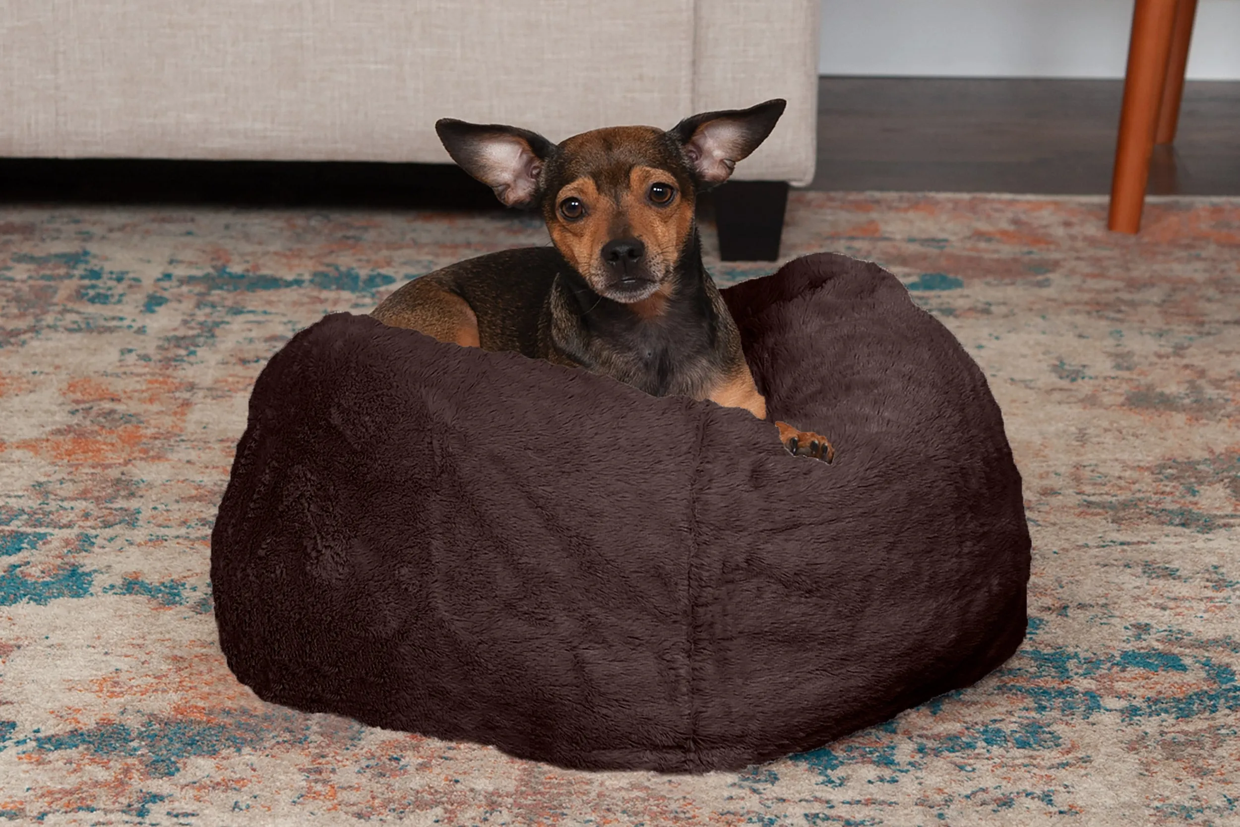 Plush Ball Dog Bed