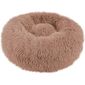 Plush Pet Bed Pet Sofa Pet Beds, Dog Round Cat Winter Warm Sleeping Bag Long Plush Soft Pet