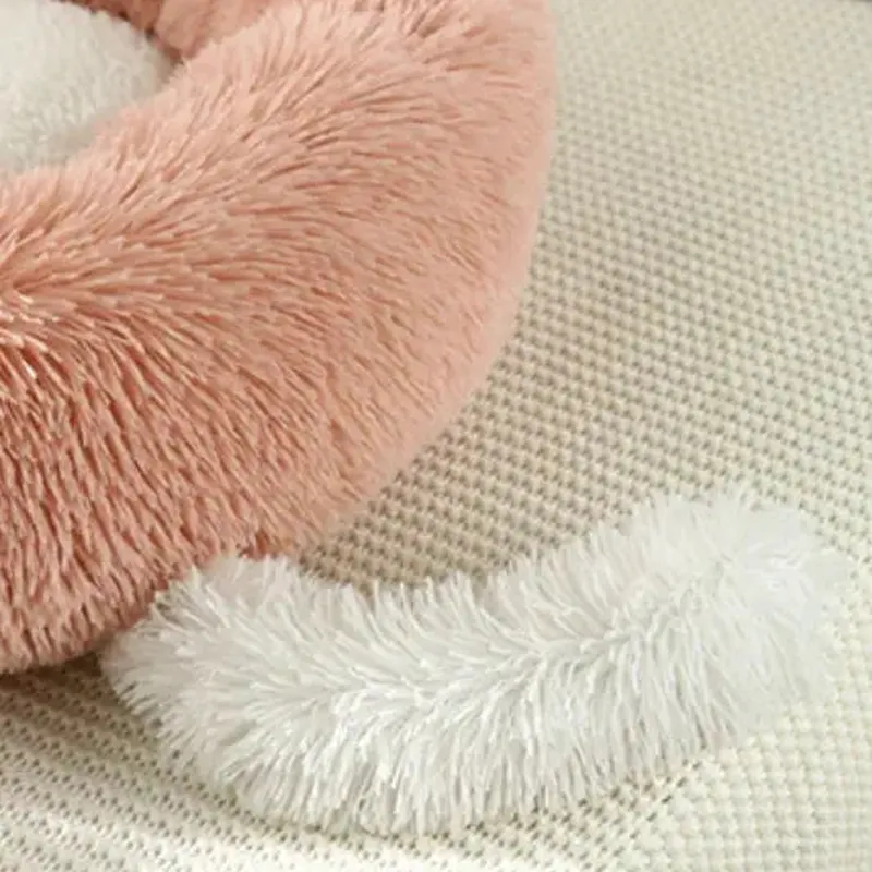 Plush Pet Bed with Adorable Ears & Tail