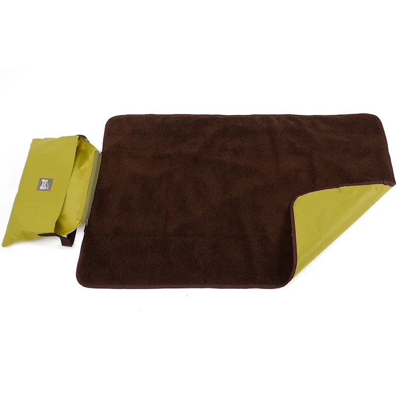 Portable Pet Blanket With Folding Storage Bag