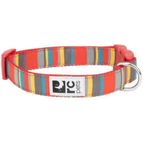 RC Adjustable Dog Clip Collar Multi Stripes