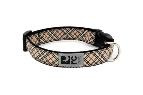 RC Pets Clip Collar - Tan Tartan Small