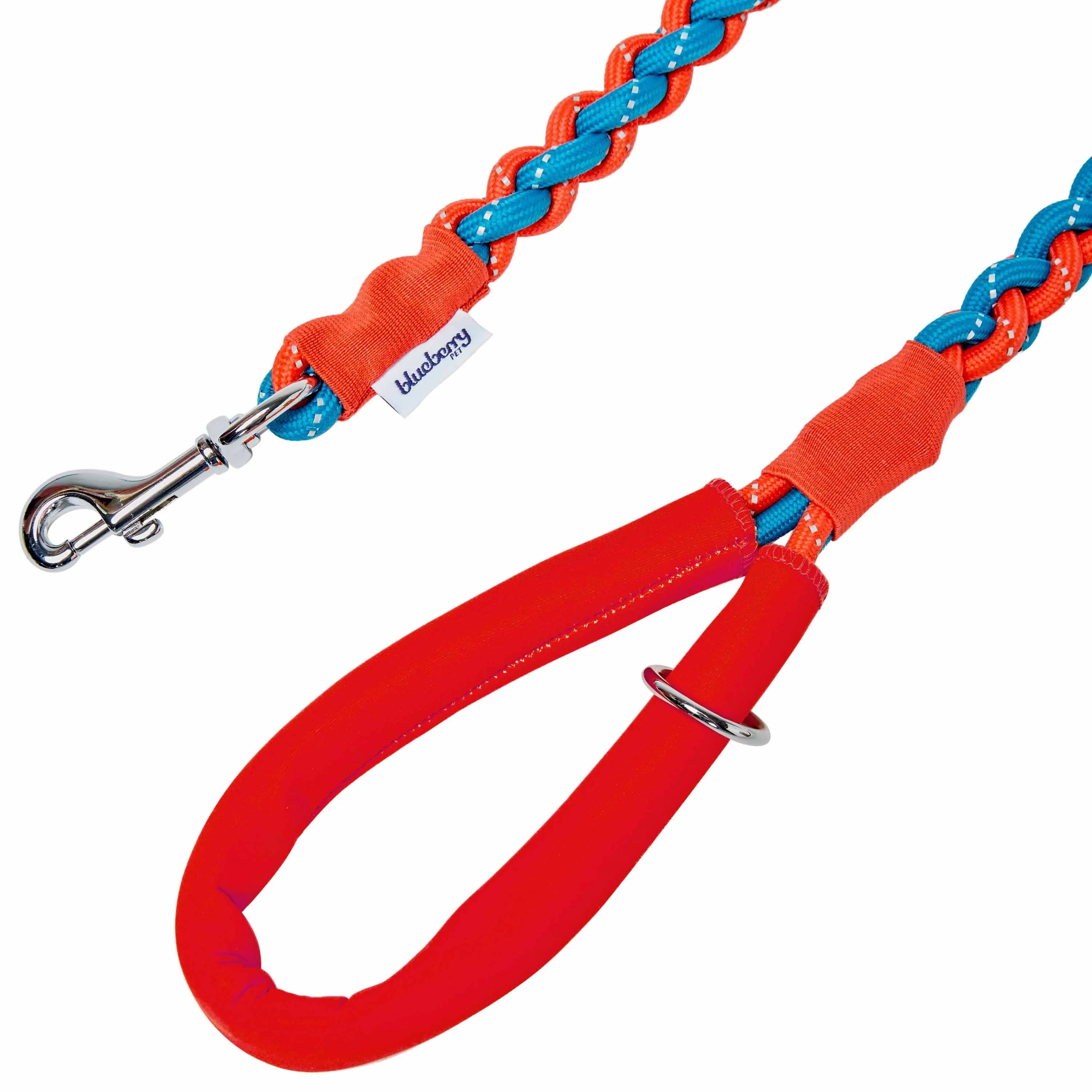 Reflective Handmade Braided Dog Rope Leash, 4 ft