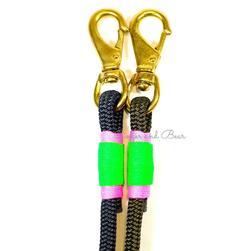 Rugged Hudson Leash: Watermelon, Navy