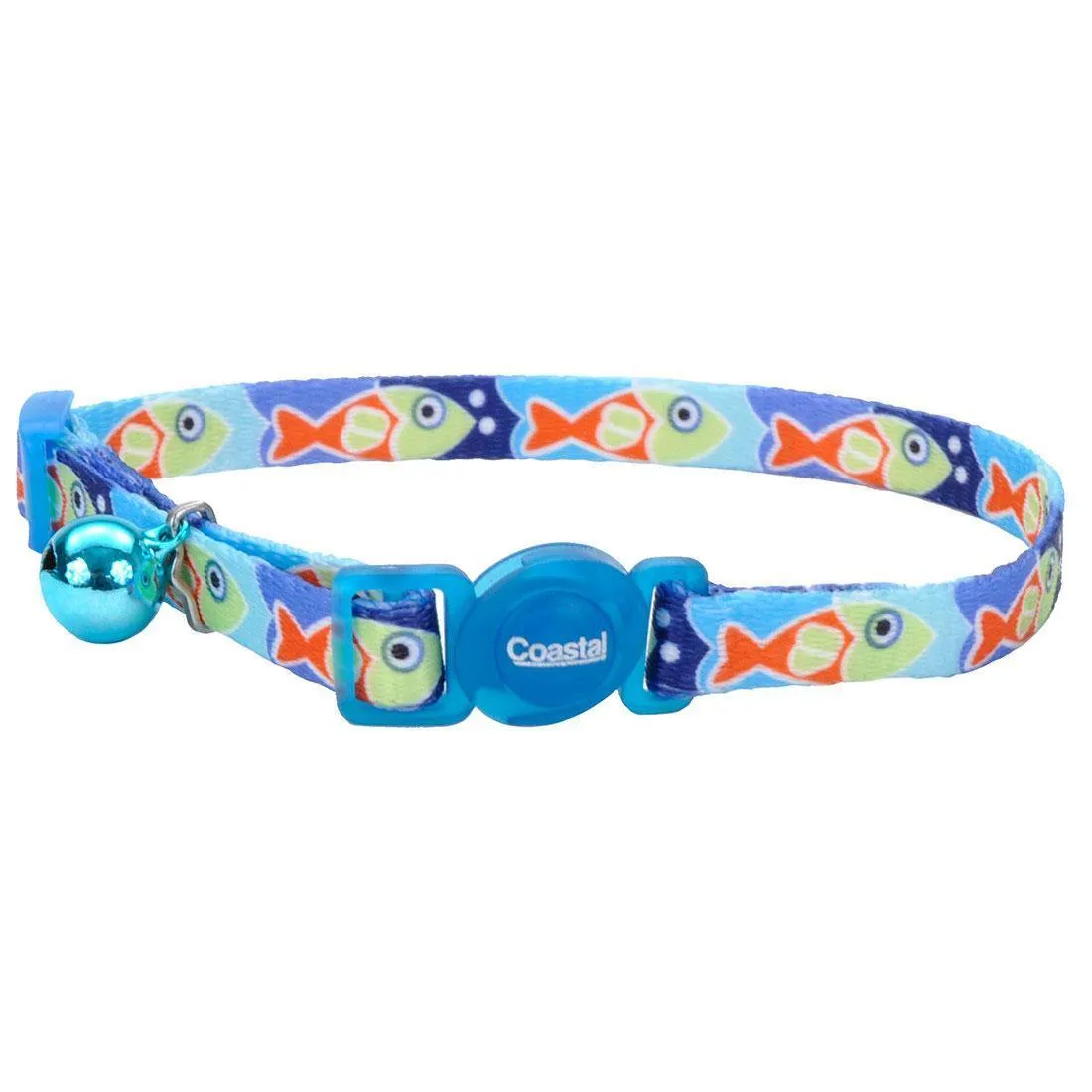 Safe Cat Breakaway Collar - Blue Fish