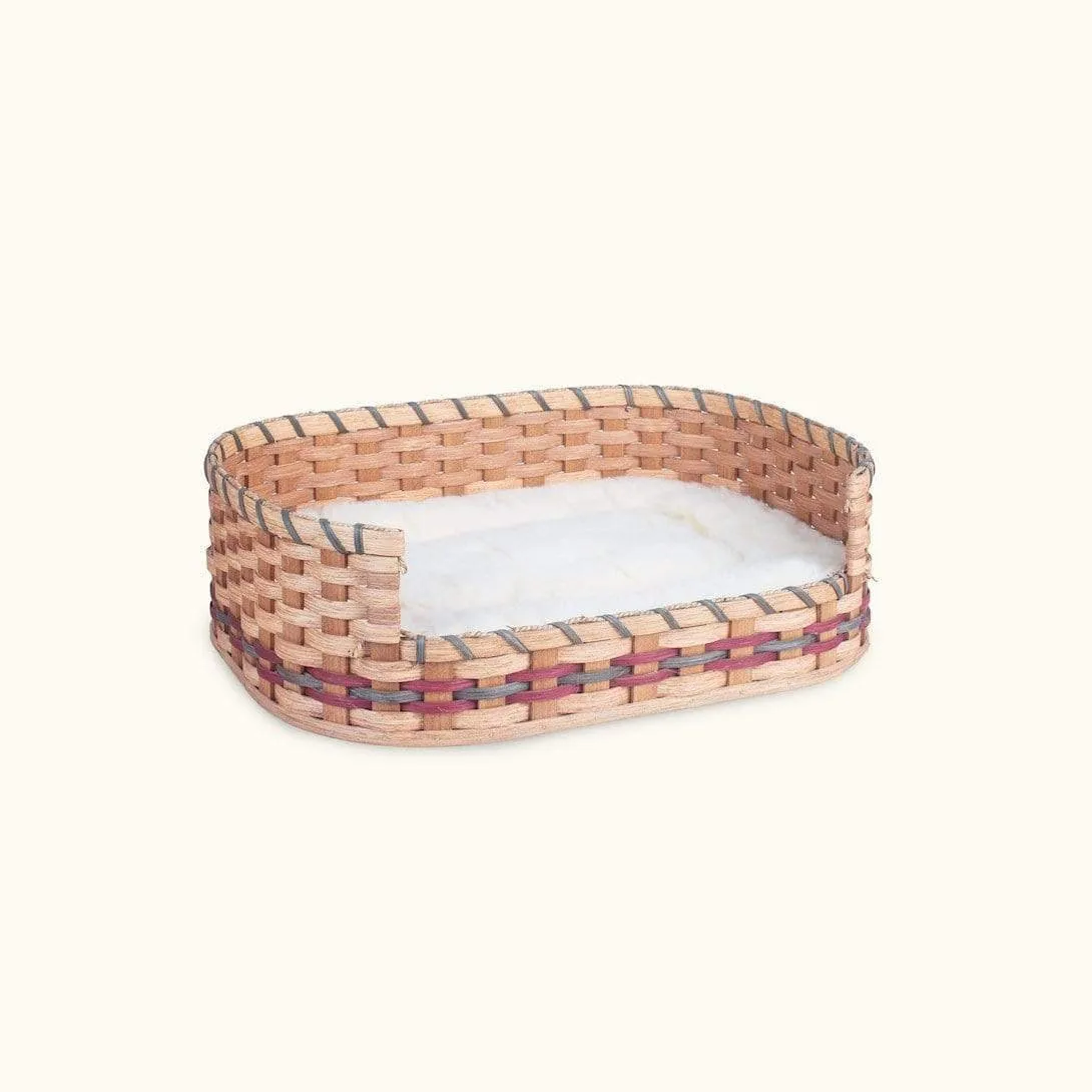 Small Wicker Dog Bed | Amish Woven Pet Bed Basket