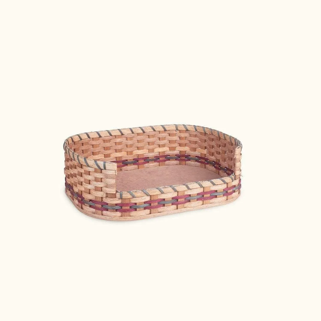 Small Wicker Dog Bed | Amish Woven Pet Bed Basket