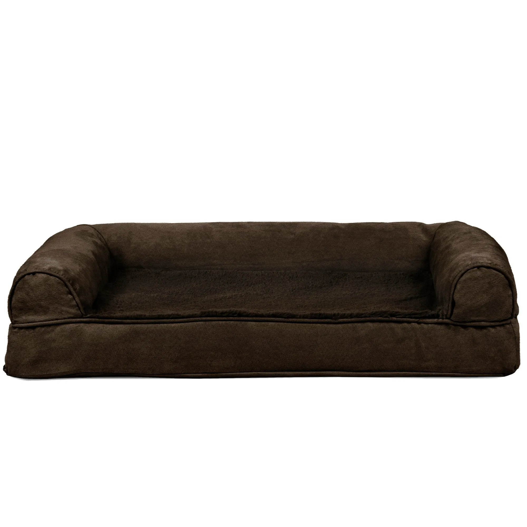 Sofa Dog Bed - Plush & Suede