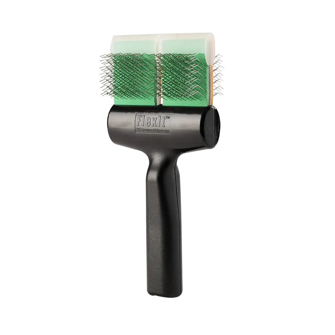 Soft Flex Finishing Undercoating Combo Double Brush Green/Gold by FlexIt