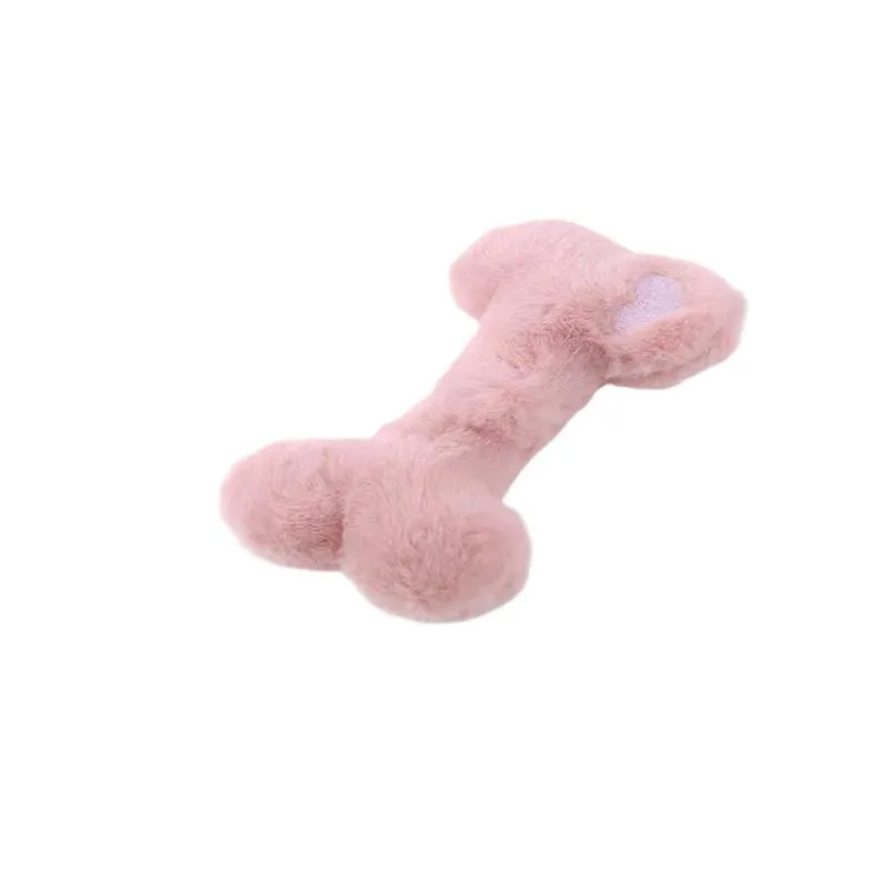 Soft Plush Bite Resistant Bone Dog Chew Toy