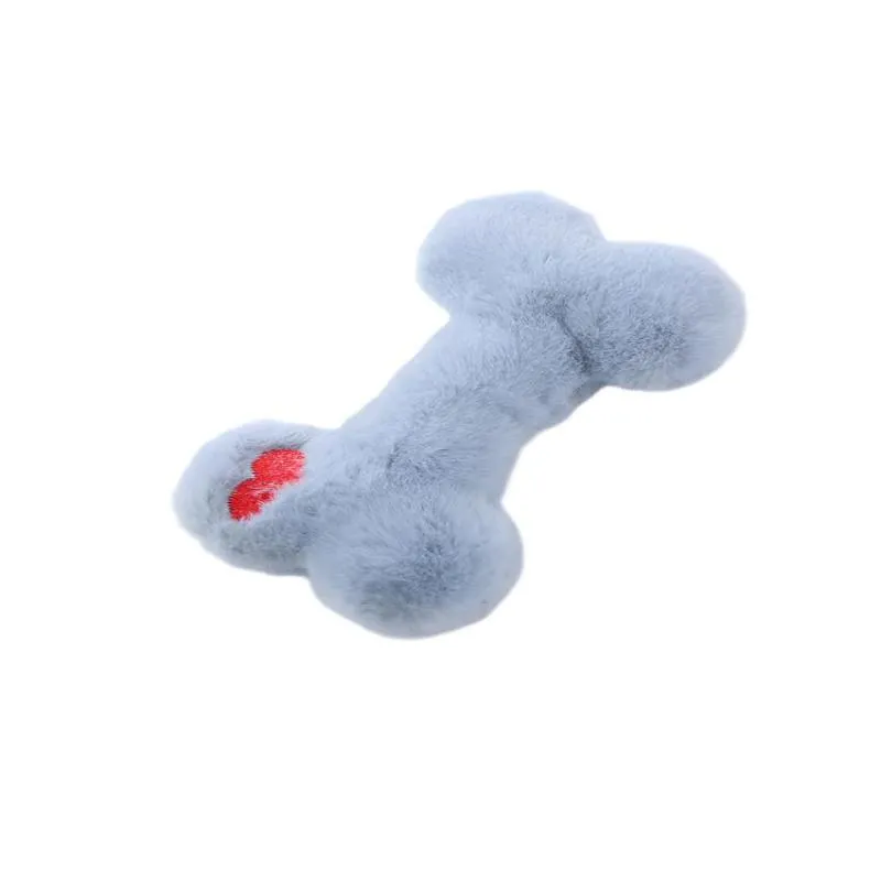 Soft Plush Bite Resistant Bone Dog Chew Toy