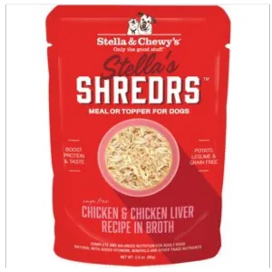 Stella & Chewy's Shredrs Chicken & Chicken Liver Dog Food 2.8 oz