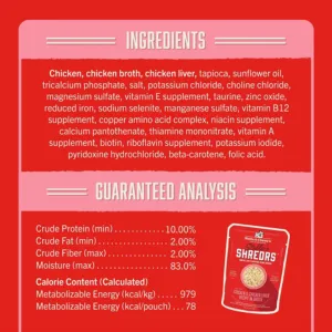 Stella & Chewy's Shredrs Chicken & Chicken Liver Dog Food 2.8 oz