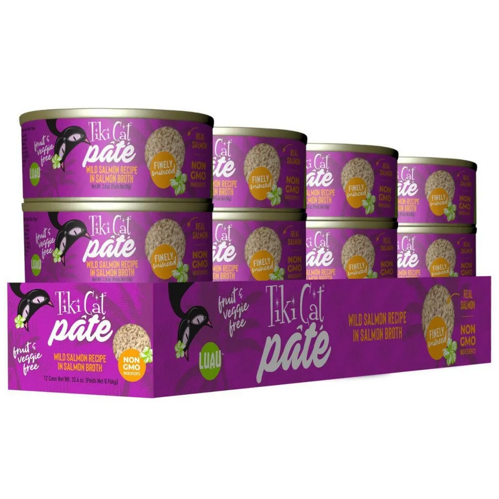 Tiki Cat Luau Wild Salmon Pate (2.8 oz x 12 cans)