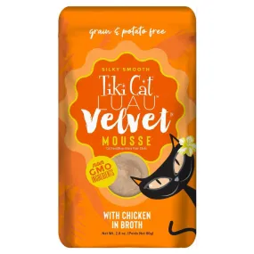 Tiki Cat Velvet Mousse Chicken (2.8 oz x 12 pouches)