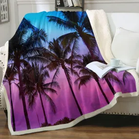 Tropical Skies Soft Sherpa Blanket