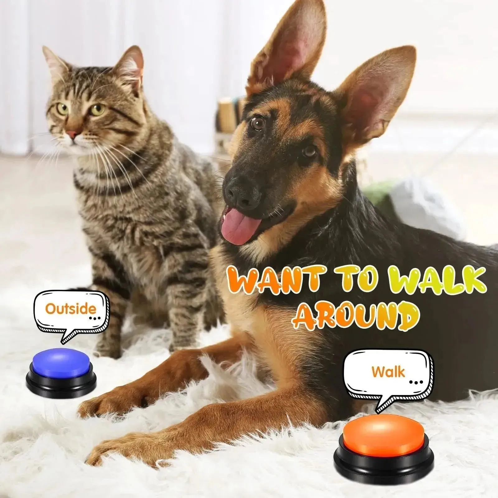 Voice Recording Button Dog Training Toy