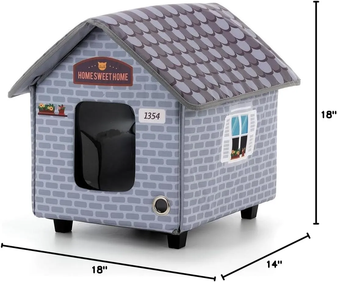 Weatherproof Heated Cat House for Outdoor Cats in Winter - Meet Purrfect Haven 🐱❄️