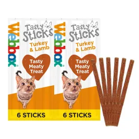 Webbox Cats Delight Tasty Cat Sticks Turkey & Lamb 6 Sticks