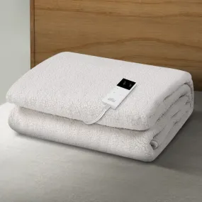 Wendell Electric Soft Blanket Single Size Fleece - White