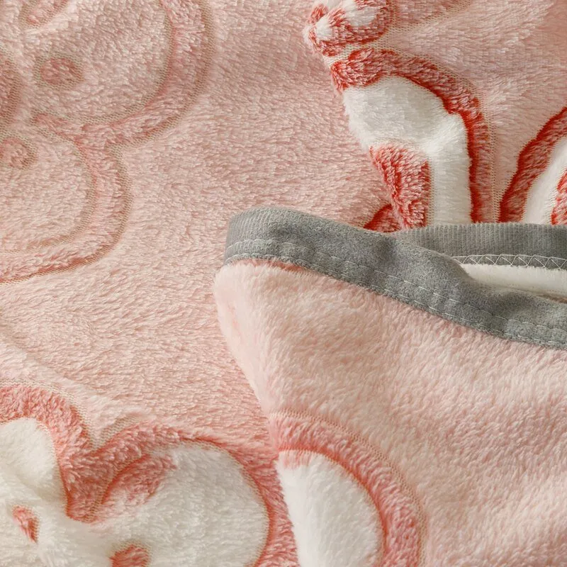 Winter Soft Coral Fleece Throw Blanket