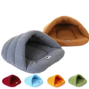 Winter Warm Slippers Style Dog Bed – Soft & Cozy Pet Cushion for Dogs and Cats