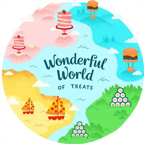 Wonderful World of Treats | Wheat Gluten Free, Natural Hand Baked Dog Biscuits | Berry Cake 50g