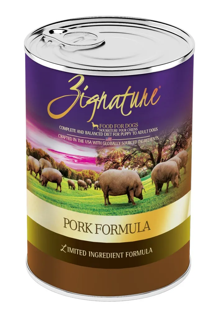 Zignature Grain Free Pork Can 13oz