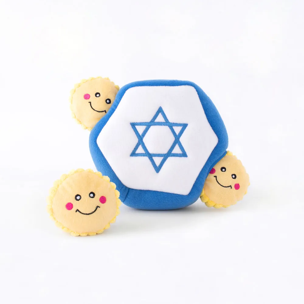 ZippyPaws Dog Toy Holiday Burrow Hanukka Star of David