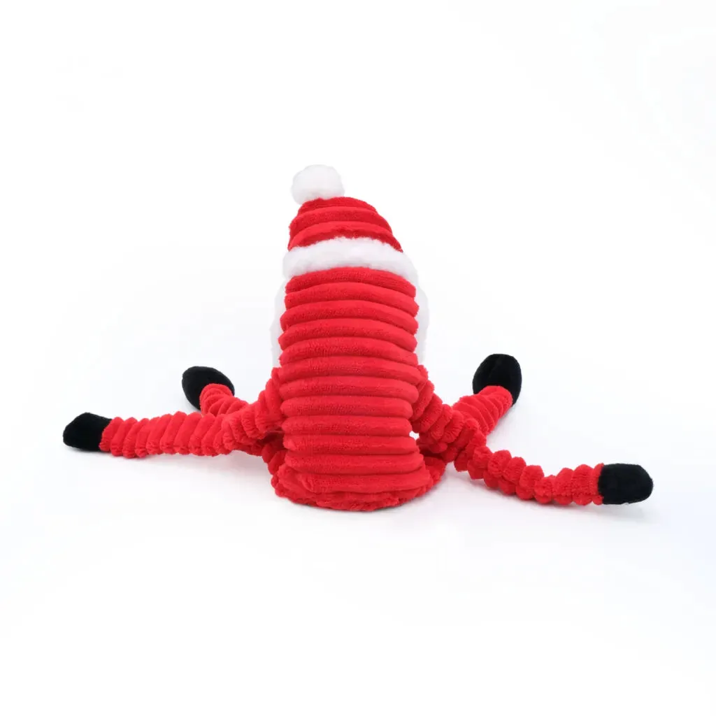 ZippyPaws Dog Toy Holiday Crinkle Santa