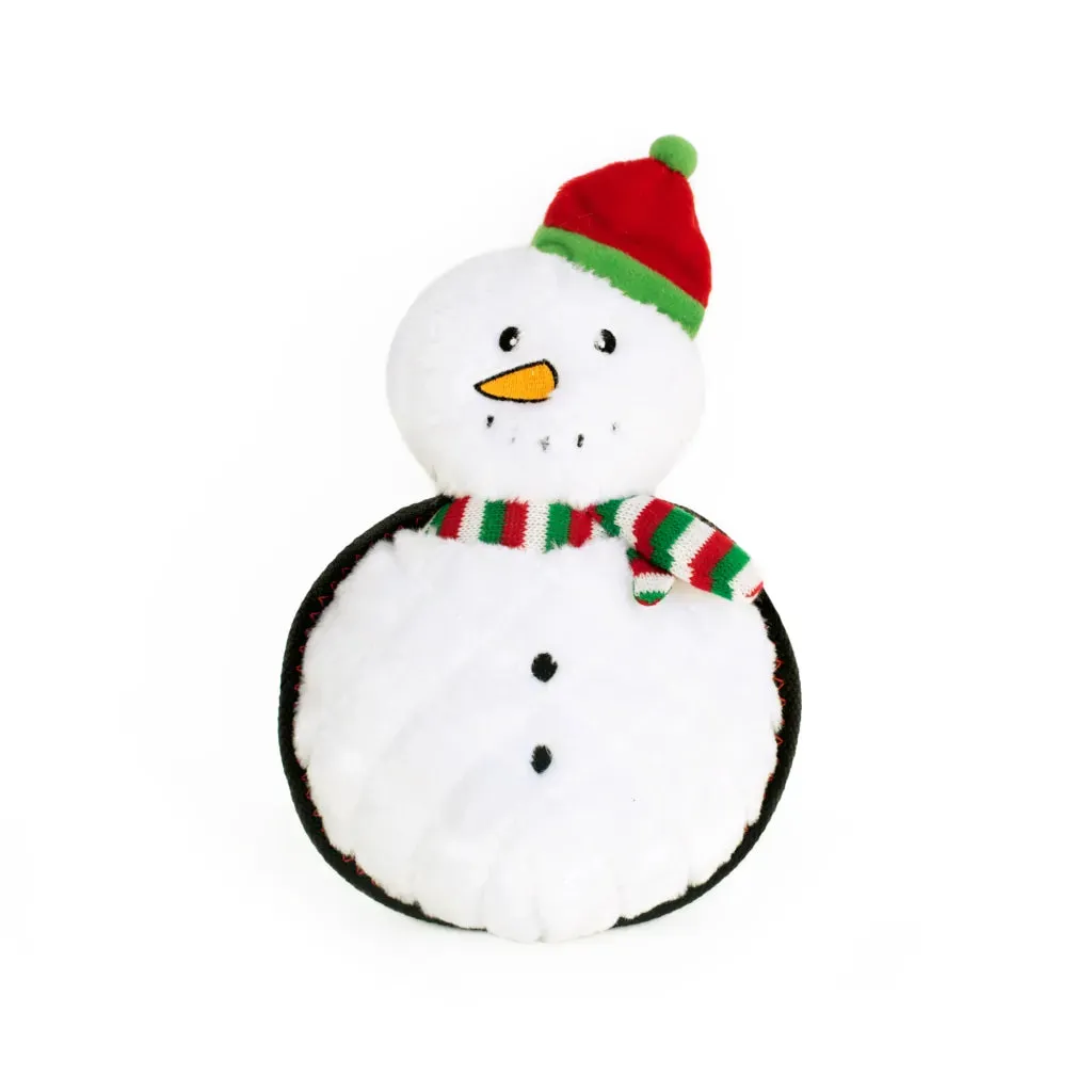 ZippyPaws Dog Toy Holiday Z-Stitch Grunterz Snowman